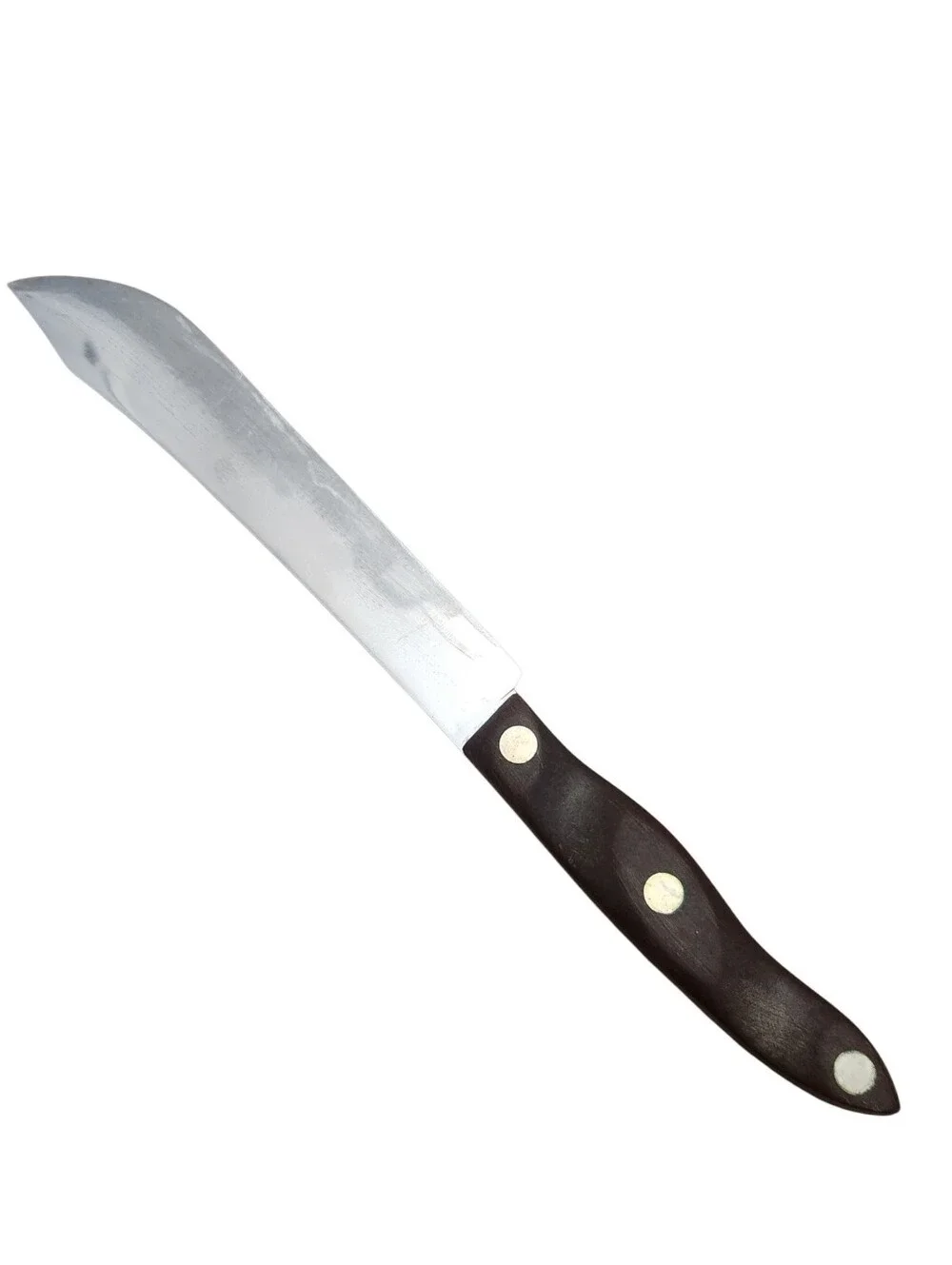 Vintage Cutco Butcher Knife No 22 Chef Brown Wood Carved Handle